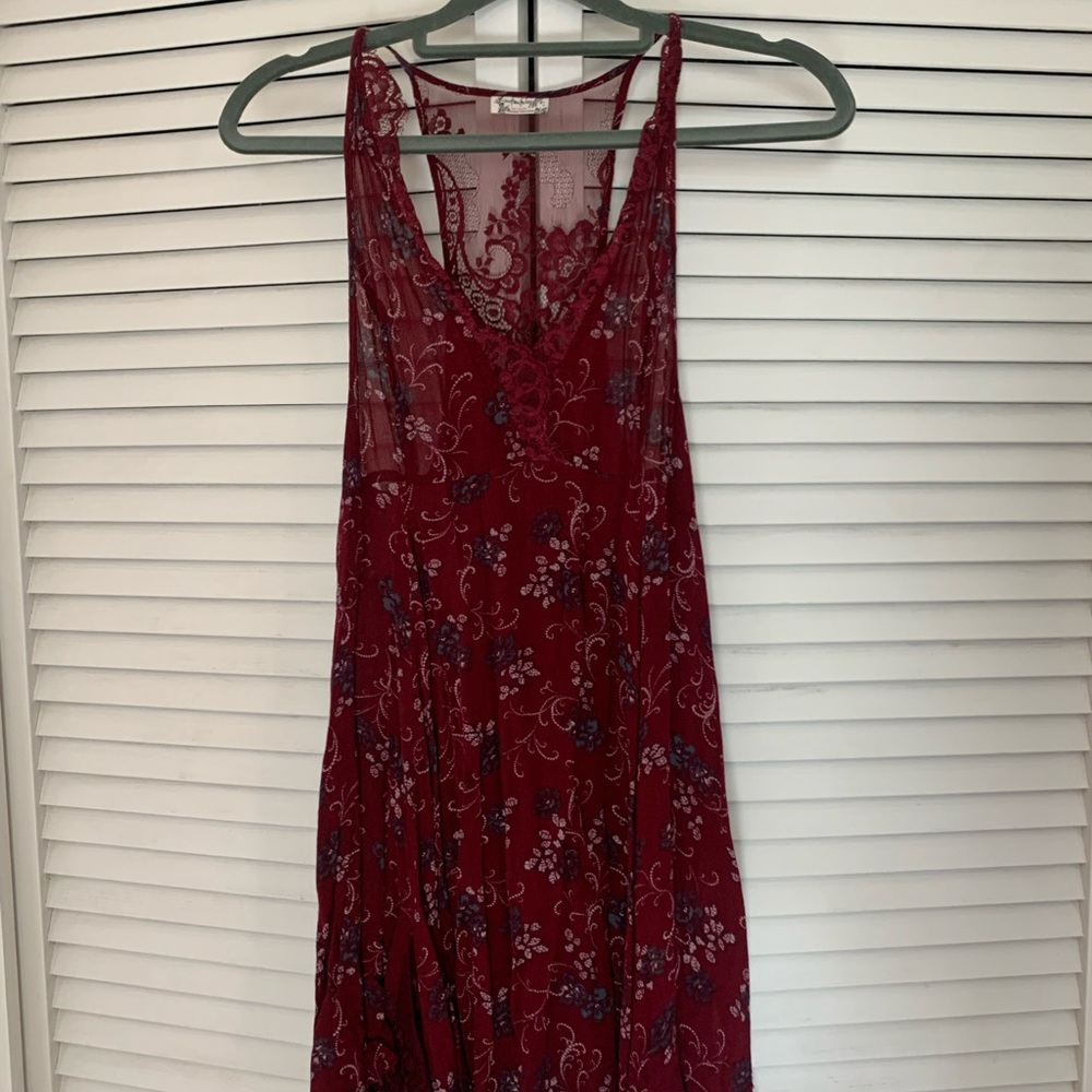 Free People Maroon Dress